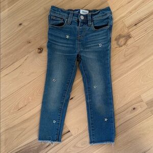 Old Navy Rockstar Jeggings Girls Denim Skinny Jeans with Floral Embroidery